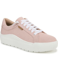 hN^[EV[ fB[X V[Y Xj[J[ vbgtH[ [X Dr. Scholl's Women's Time Off Go Closed Round Toe Lace Up Platform Sneakers Blush Pink Microfiber sN