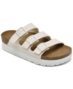 rPVgbN fB[X V[Y Xj[J[ vbgtH[ T_ Birkenstock Women's Florida Flex Birko-Flor Platform Sandals from Finish Line Eggshell