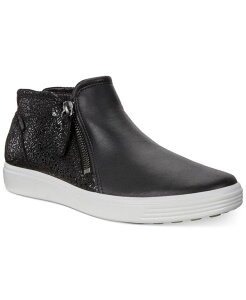 �G�R�[ ���f�B�[�X �V���[�Y �X�j�[�J�[ �u�[�c Ecco Women's Soft 7 Low Booties Black �u���b�N