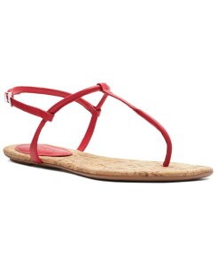 �V���b�c ���f�B�[�X �V���[�Y �T���_�� Schutz Women's Elsha Round Toe Flat Sandals Red Cork ���b�h
