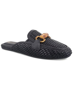 W[j xj[j fB[X V[Y T_ Giani Bernini Women's Kayda Raffia Woven Slip On Mules Black ubN