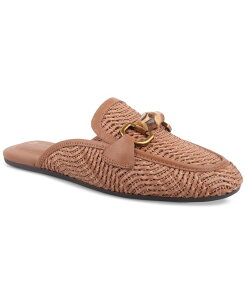 yz W[j xj[j fB[X T_ V[Y Women's Kayda Raffia Woven Slip On Mules Created for Macy's Tobacco Brown