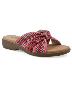 NtoCzCg}Ee fB[X V[Y T_ Cliffs by White Mountain Women's Blinding Slide Slip-On Sandals Fuschia Multi Fabric t[V