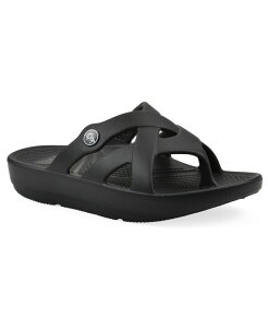 �z���C�g�}�E���e�� ���f�B�[�X �V���[�Y �T���_�� White Mountain Women's Rip Round Toe Flat Sandals Black �u���b�N