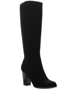 �X�^�C���A���h�R�[ ���f�B�[�X �V���[�Y �u�[�c�E���C���u�[�c Style & Co Women's Addyy Knee High Dress Boots Regular Wide & Extra-Wide Calf Black Micro �u���b�N