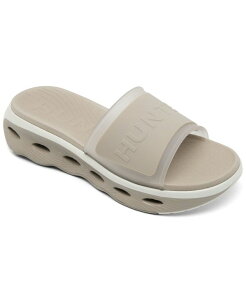n^[ fB[X V[Y Xj[J[ T_ Hunter Women's Geneva Square-Toe Slip-On Casual Sandals from Finish Line Night Natural