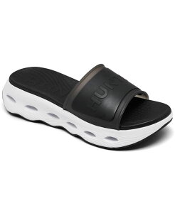 n^[ fB[X V[Y Xj[J[ T_ Hunter Women's Geneva Square-Toe Slip-On Casual Sandals from Finish Line Black ubN