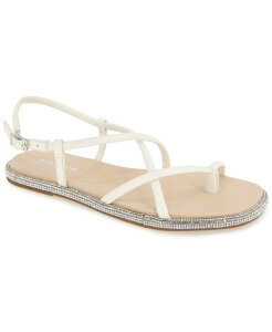 �P�l�X�R�[�� ���f�B�[�X �V���[�Y �T���_�� Kenneth Cole Reaction Women's Waltz Strappy Square Toe Flat Sandals Cream �N���[��