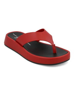 �~�A ���f�B�[�X �V���[�Y �T���_�� MIA Women's Pamelia Thong Round Toe Sandals Deep Red ���b�h