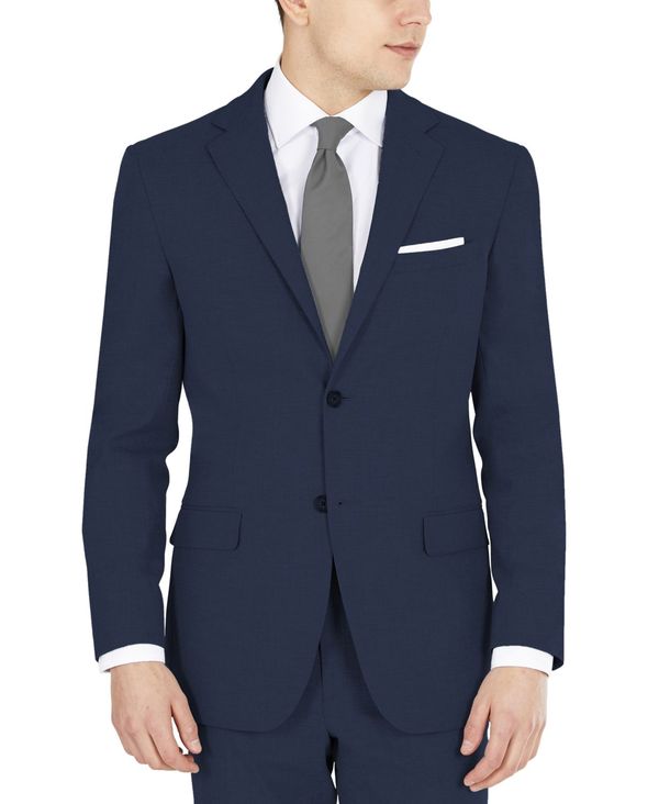 ダナ キャラン ニューヨーク メンズ ジャケット・ブルゾン アウター Men's Modern-Fit Stretch Suit Jacket Navy コート・ジャケット