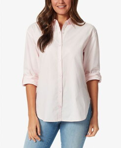 �O�����A�o���f�[�r���g ���f�B�[�X �g�b�v�X �V���c Gloria Vanderbilt Women's Amanda Button-Front Shirt Pink Parasol �s���N