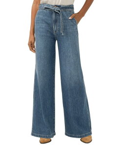 �V���o�[ �W�[���Y ���f�B�[�X �{�g���X �f�j���p���c ���C�h���b�O Silver Jeans Co. Women's Highly Desirable High Rise Belted Ultra-Wide Leg Jeans Rhythm