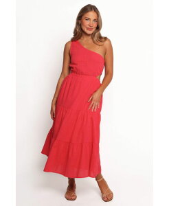 Petal and Pup ���f�B�[�X �g�b�v�X �����s�[�X �~�f�B�����s�[�X �~�f�B Petal and Pup Women's Teresa One Shoulder Midi Dress Red ���b�h