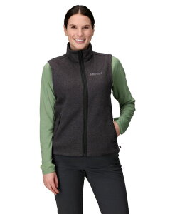 �}�[���b�g ���f�B�[�X �A�E�^�[ �W���P�b�g�E�u���]�� �x�X�g Marmot Women's Drop Lined Collar Vest Black Heat �u���b�N