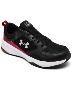 yz A_[A[}[ Y Xj[J[ V[Y Men's UA Charged Edge Wide 4E Training Sneakers from Finish Line Black Red White