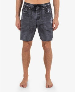 �n�[���[ �����Y ���� �n�[�t�p���c�E�V���[�c �V���[�g�p���c �f�j�� Hurley Men's Phantom Denim 18 Boardshorts Black �u���b�N
