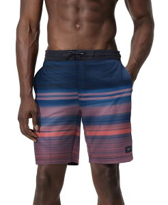 �X�s�[�h �����Y ���� �n�[�t�p���c�E�V���[�c �V���[�g�p���c Speedo Men's Onshore Bondi Basin Ombre Stripe Drawstring 9 Boardshorts Coral Sands �R�[����