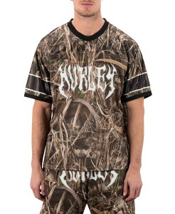 n[[ Y gbvX TVc W[W[ Hurley Men's Realtree Blitz Short Sleeve Jersey T-Shirt Black ubN