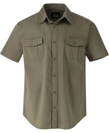 ソログッド メンズ トップス シャツ Thorogood Men's Short Sleeve Utility Button Up Shirt Tea leaf