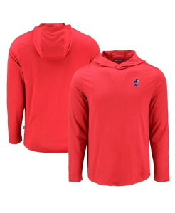 �J�b�^�[�A���h�o�b�N �����Y �g�b�v�X T�V���c �p�[�J�[ Cutter & Buck Men's Red Kansas Jayhawks Coastline Epic Comfort Eco Long Sleeve Hoodie T-Shirt Red ���b�h
