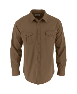 �\���O�b�h �����Y �g�b�v�X �V���c �{�^���_�E�� �g�[�� �_�E�� Thorogood Big & Tall Utility Stretch Shop Long Sleeve Button Down Shirt Otter