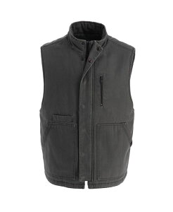 \Obh Y gbvX xXg Thorogood Men's Heritage Stone Washed Canvas Vest Tarmac Xg[