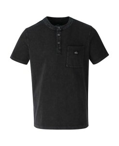 �\���O�b�h �����Y �g�b�v�X T�V���c ���B���e�[�W Thorogood Men's Vintage Wash Short Sleeve Pocket Henley Black �u���b�N