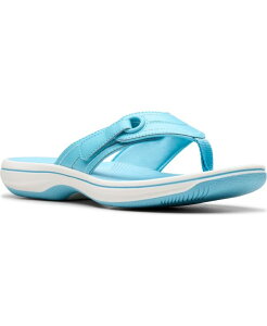N[NX fB[X V[Y T_ Clarks Cloudsteppers Breeze Reyna Flip-Flop Sandals Sky Blue u[