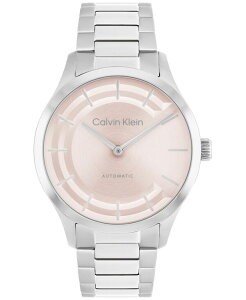 �J���o���N���C�� ���f�B�[�X �A�N�Z�T���[ �r���v T�V���c Calvin Klein Women's Iconic Automatic Silver Tone Stainless Steel Bracelet Watch 36mm Silver �V���o�[