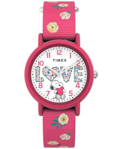 ^CbNX fB[X ANZT[ rv @ Timex Women's Quartz Analog Pink Nylon Watch 34mm
