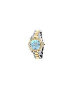 CrN^ fB[X ANZT[ rv Invicta Women's 41552 Angel Quartz 3 Hand Light Blue Dial Watch Gold S[h