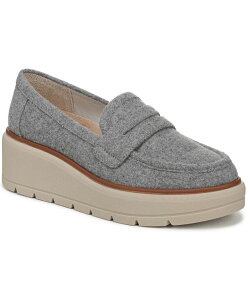 hN^[EV[ fB[X V[Y Xb|E[t@[ vbgtH[ [t@[ Dr. Scholl's Women's Nice Day Max Platform Lug Sole Loafers Light Grey Fabric O[
