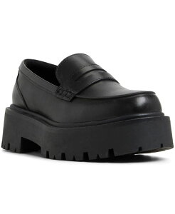 �A���h ���f�B�[�X �V���[�Y �p���v�X ���[�t�@�[ ALDO Women's Cadaycia Lug-Sole Loafers Black �u���b�N