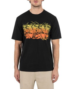 �n�[���[ �����Y �g�b�v�X T�V���c Hurley Men's Lagoon Short Sleeve T-Shirt Black �u���b�N
