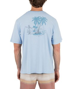 �n�[���[ �����Y �g�b�v�X T�V���c Hurley Men's Mahalo Short Sleeve T-Shirt Eifel blue �u���[