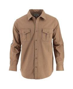 �\���O�b�h �����Y �g�b�v�X �V���c Thorogood Men's Heavyweight Utility Stretch Long Sleeve Button Up Overshirt Otter