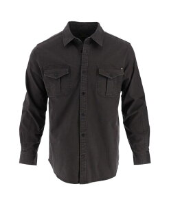 \Obh Y gbvX Vc Thorogood Men's Heavyweight Utility Stretch Long Sleeve Button Up Overshirt Tarmac