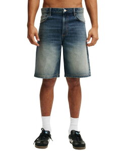 �R�b�g���I�� �����Y �{�g���X �n�[�t�p���c�E�V���[�c �V���[�g�p���c �f�j�� COTTON ON Men's Baggy Denim Shorts Static blue �u���[