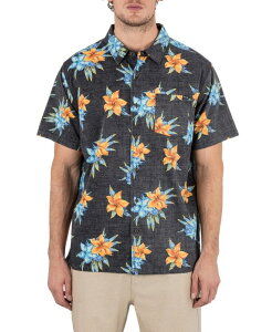 �n�[���[ �����Y �g�b�v�X �V���c Hurley Men's Rincon Short Sleeve Shirt Black 2 �u���b�N