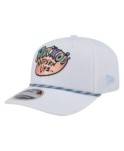 �j���[�G�� �����Y �A�N�Z�T���[ �X�q New Era Men's White Rocko's Modern Life Rope 9SEVENTY Stretch snap Adjustable Hat White �z���C�g