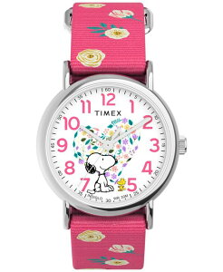 ^CbNX fB[X ANZT[ rv iC Timex Women's Quartz Analog Pink Nylon Watch 38mm Pink sN