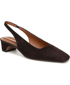 �t�����R�T���g ���f�B�[�X �V���[�Y �p���v�X Franco Sarto Women's Lyanna Square Toe Slingback Pumps Hickory Brown Suede �u���E��