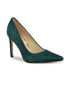 yz iCEFXg fB[X pvX V[Y Women's Oraye Snip Toe Stiletto Pumps Dark Green Suede