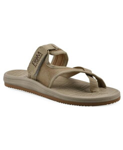 �z���C�g�}�E���e�� ���f�B�[�X �V���[�Y �T���_�� White Mountain Women's Basket Round Toe Flat Sandals Khaki Sandalwood Fabric �J�[�L