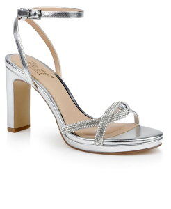WEF_OC~VJ fB[X V[Y T_ vbgtH[ Jewel Badgley Mischka Women's Fila Dress Platform Sandals Silver Metallic Vo[