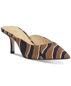 yz WFVJVv\ fB[X pvX V[Y Women's Belvaen Mid-Heel Mule Pumps Spiced Chai Savage Zebra