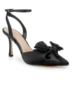 �W���E�F���_�O���C�~�V���J ���f�B�[�X �V���[�Y �p���v�X Jewel Badgley Mischka Women's Francine Evening Pumps Black Satin �u���b�N