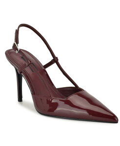 yz iCEFXg fB[X pvX V[Y Women's Mianda Slingback Stiletto Pumps Deep Red Patent