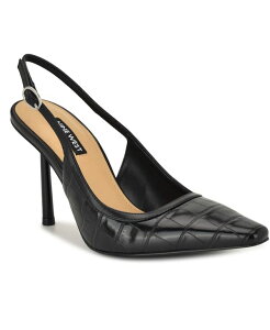 �i�C���E�F�X�g ���f�B�[�X �V���[�Y �p���v�X Nine West Women's Orlanda Slingback Stiletto Pumps Black Croco �u���b�N
