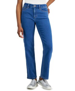 【送料無料】 ジョーンズニューヨーク レディース デニムパンツ ボトムス Women's Lexington Mid Rise Straight Leg Denim Jeans 2-16P Sky Wash